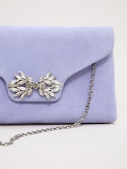 Phase Eight Blue Sparkle Clutch Bag - Image 3 of 7