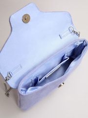 Phase Eight Blue Sparkle Clutch Bag - Image 4 of 7