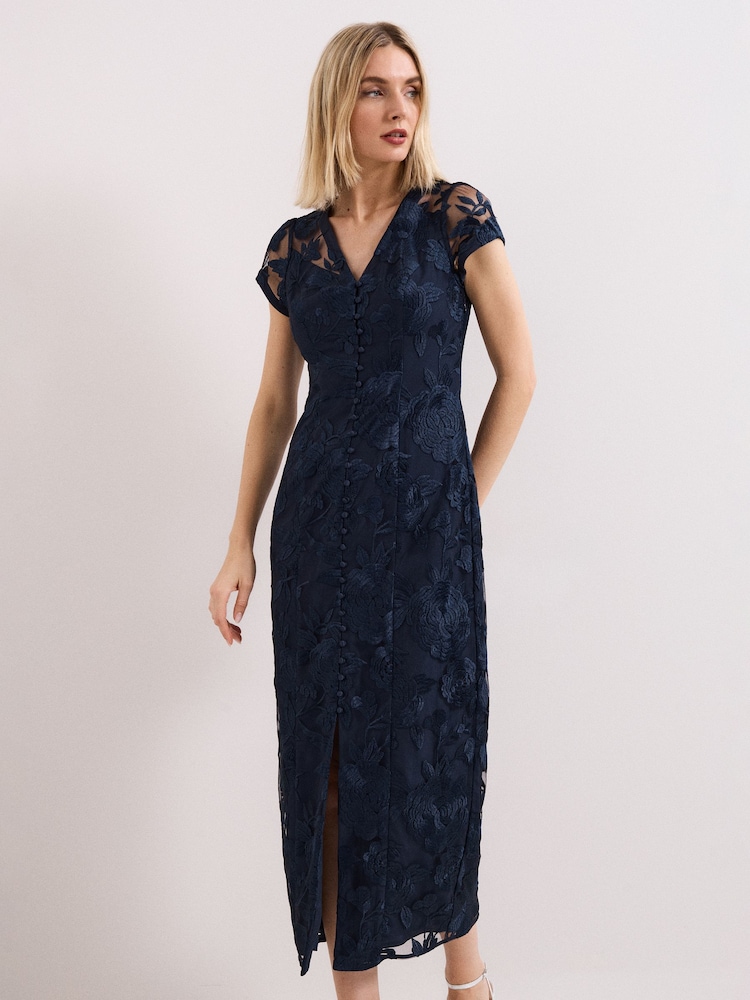 Buy Phase Eight Blue Klaudia Dress from Next USA