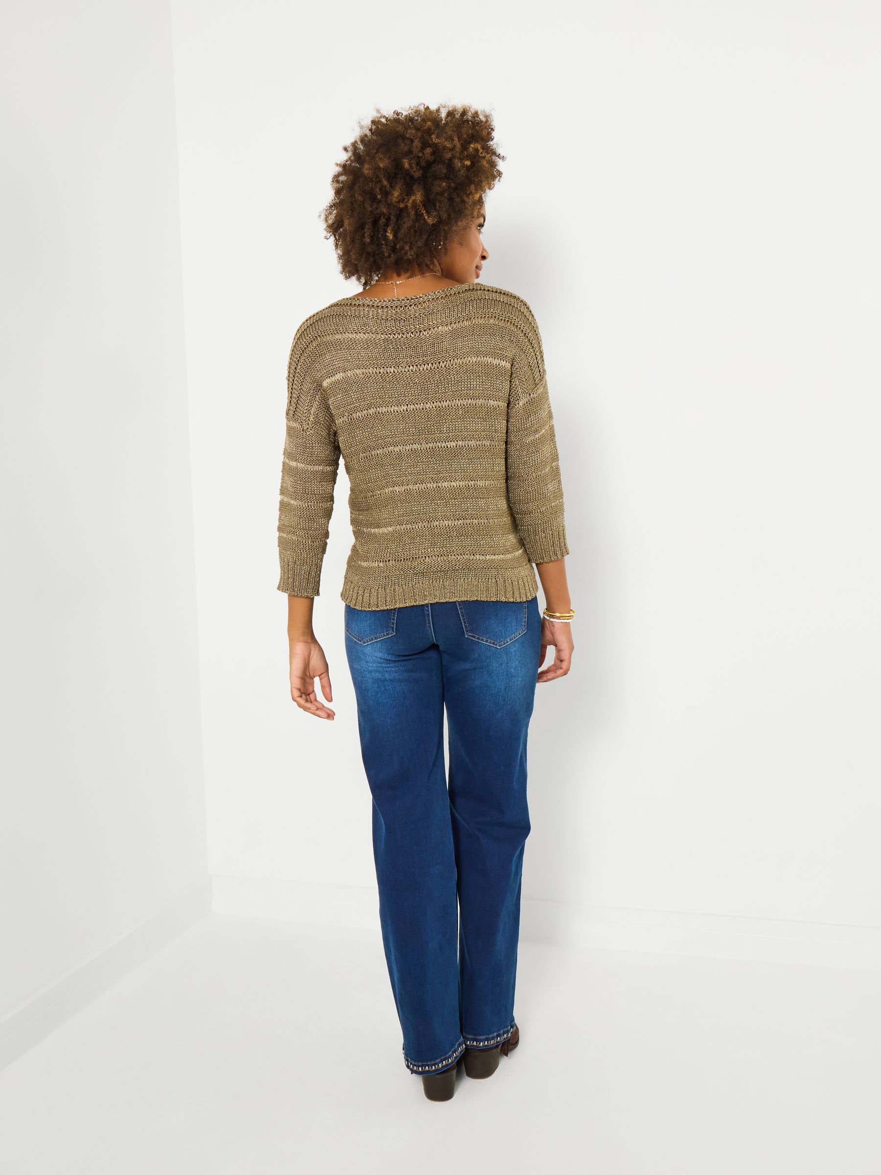 Buy Joe Browns Gold Boat Neck Ladder Knit Jumper from Next Brazil