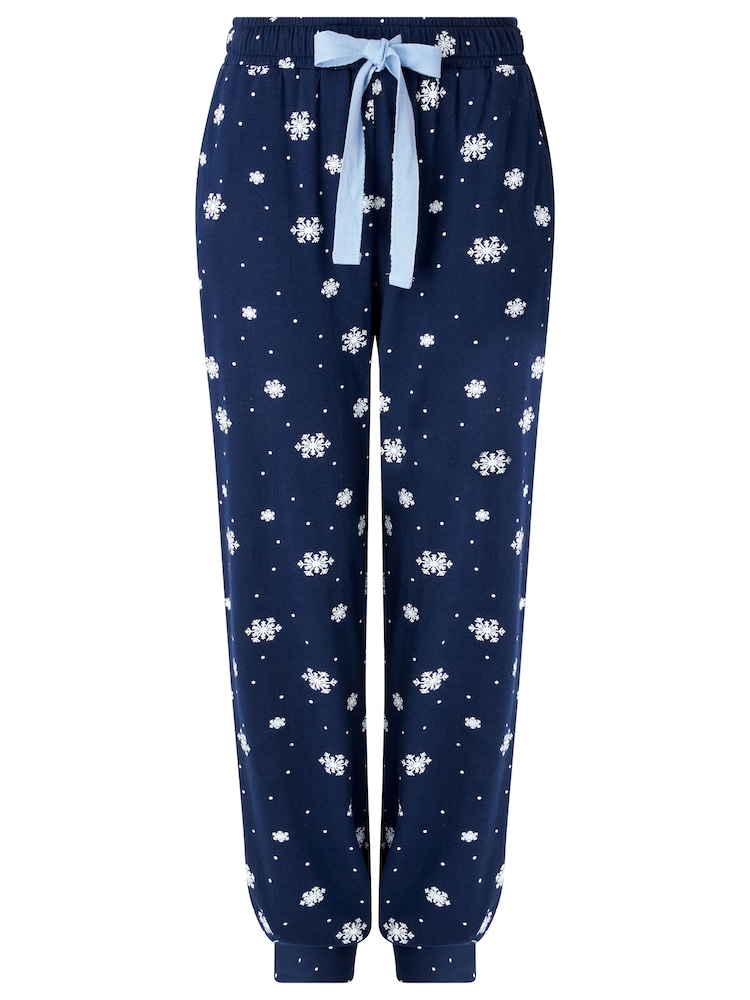 Joe Browns Blue Snowman Festive Pyjamas Set - Image 8 of 8 Joe Browns Blue Snowman Festive Pyjamas Set - Image 8 of 8