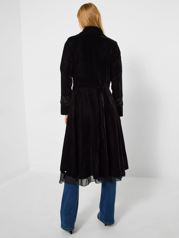 Buy Joe Browns Black Boutique Velvet Dress Coat from the Next UK