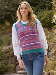 Joe Browns Fairisle Knitted Vest - Imagen 1 de 7