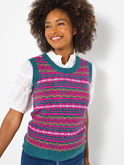 Joe Browns Fairisle Knitted Vest - Imagen 5 de 7