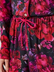 Joe Browns Black Boutique Winter Floral Pyjama Bottoms - Image 5 of 5