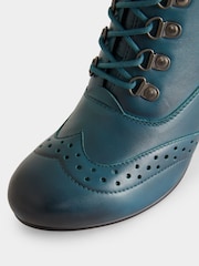 Joe Browns Blue Lace-Up Fenchurch Leather Ankle Boots - Image 4 of 4