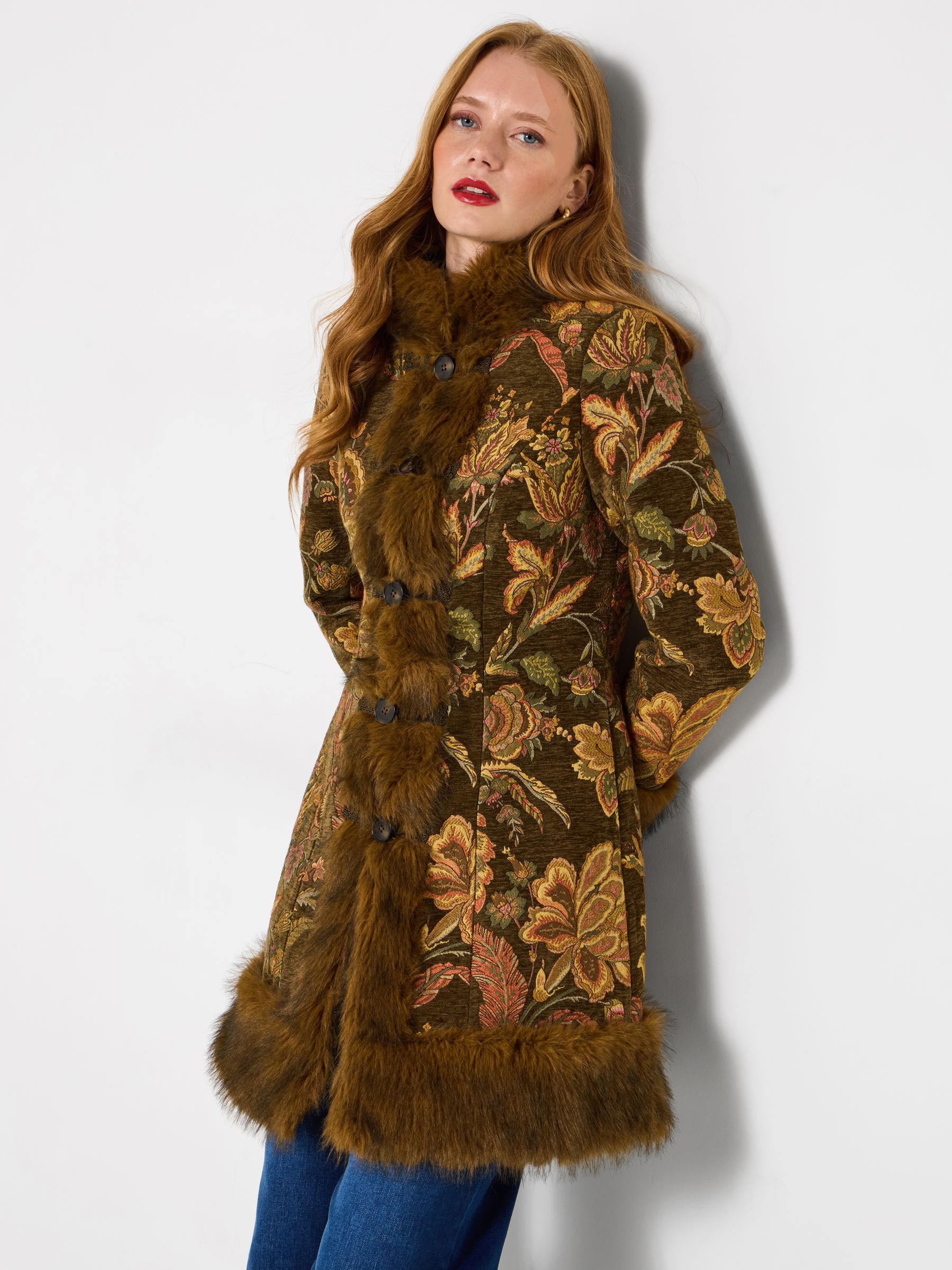 【louren】flower mole jacquard coat MT-FW-2024-LINE-