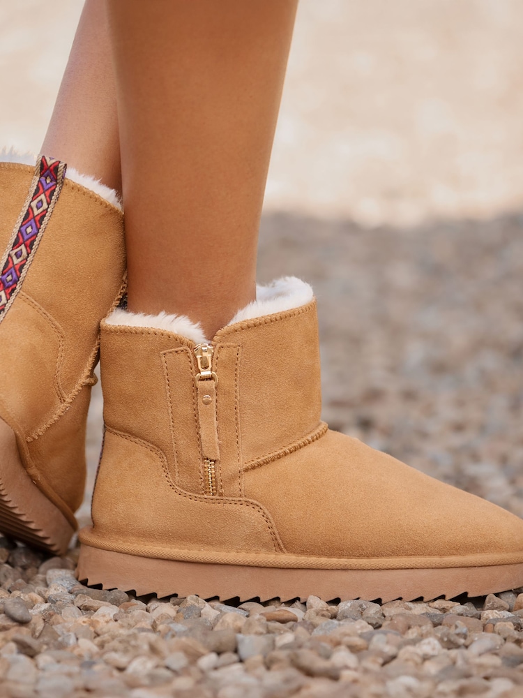 Joe Browns Brown Winter Suede Snug Boots - Image 1 of 6 Joe Browns Brown Winter Suede Snug Boots - Image 1 of 6