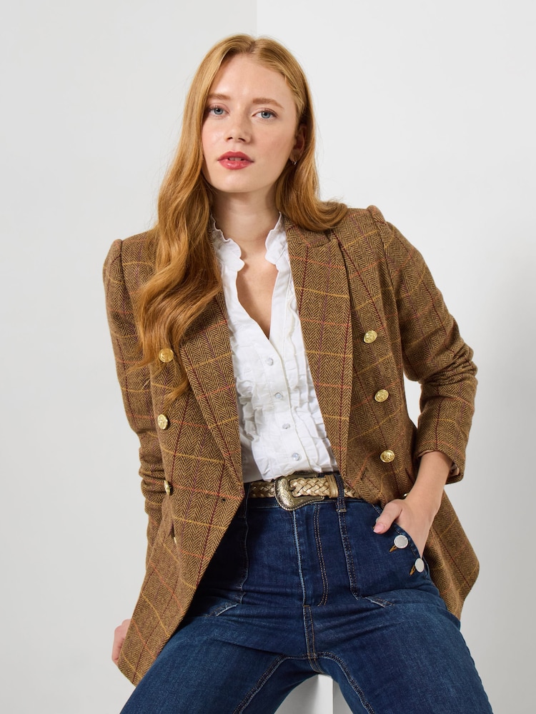 Joe Browns Brown Classic Heritage Tweed Jacket - Image 2 of 8 Joe Browns Brown Classic Heritage Tweed Jacket - Image 2 of 8