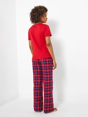 Joe Browns Red Winter Check Pyjamas Set - Image 4 of 7