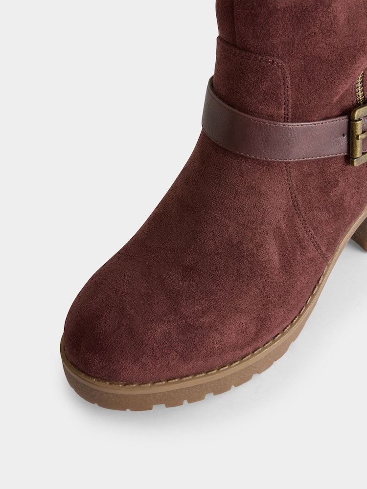 Joe Browns Brown Fur Lined Microsuede Boots - Image 4 of 4 Joe Browns Brown Fur Lined Microsuede Boots - Image 4 of 4