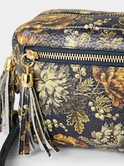 Joe Browns Purple Winter Floral Print Leather Bag - Image 3 of 3