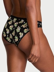 Victoria's Secret Black Floral Bouquet Bikini Knickers - Image 2 of 2