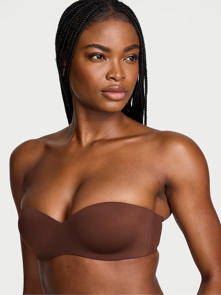 Victoria's Secret Ganache Brown Lightly Lined Strapless Multiway Sweetheart Bra - Image 2 of 3 Victoria's Secret Ganache Brown Lightly Lined Strapless Multiway Sweetheart Bra - Image 2 of 3