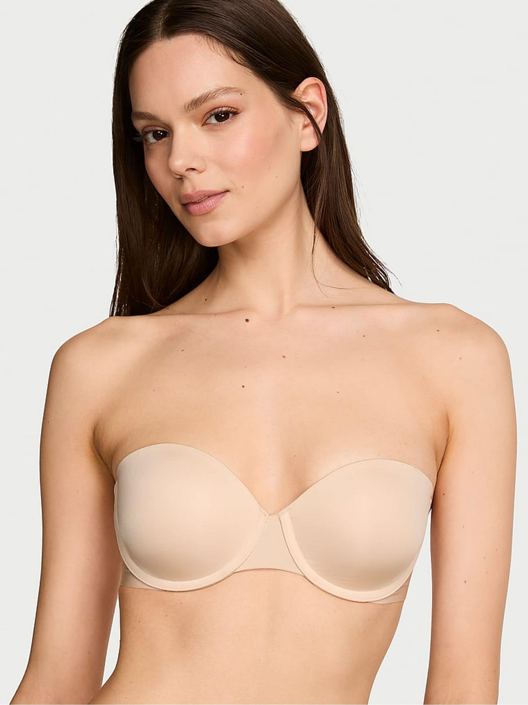 Victoria's Secret Marzipan Nude Strapless Multiway Push Up Uplift Bra