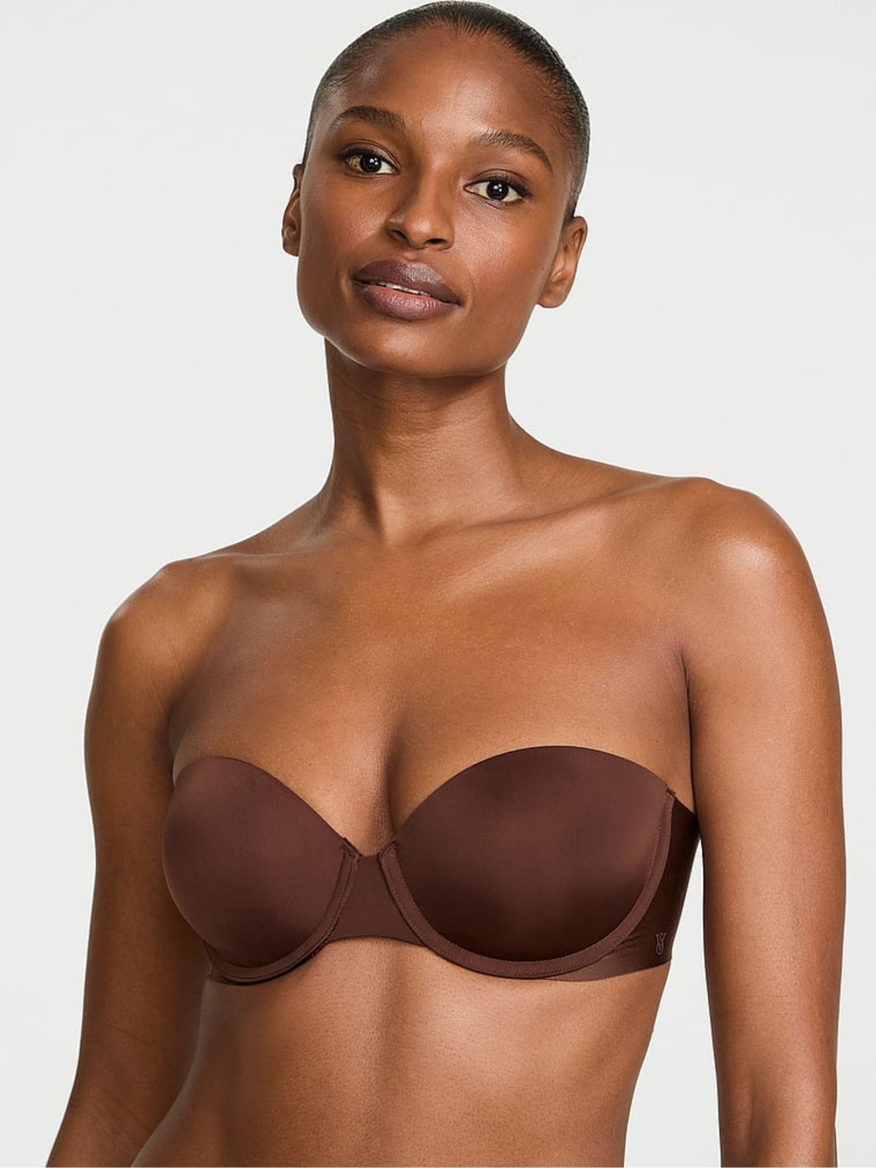 Victoria's Secret Ganache Nude Strapless Multiway Push Up Uplift Bra