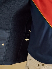 Joules Official Burghley Navy Heritage Fleece Gilet - Image 13 of 14
