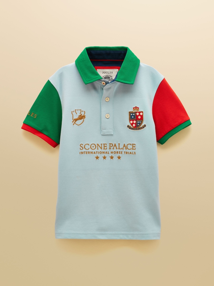 Polo ufficiale Joules Scone Kids in piqué di cotone - Immagine 1 di 5