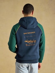 Joules Official Burghley Unisex Navy Hoodie - Image 5 of 10