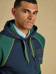 Joules Official Burghley Unisex Navy Hoodie - Image 6 of 10