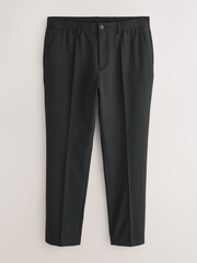 Black Smart Motionflex Trousers with Elasticated Waist - Image 1 of 5