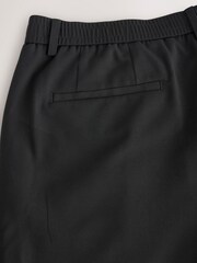 Black Smart Motionflex Trousers with Elasticated Waist - Image 4 of 5