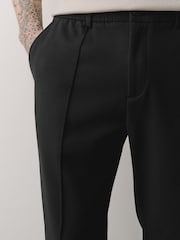 Black Smart Motionflex Trousers with Elasticated Waist - Image 6 of 12