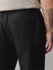 Black Smart Motionflex Trousers with Elasticated Waist - Image 7 of 12