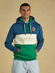 Joules Official Scone Blue/Green Hoodie - Image 1 of 4