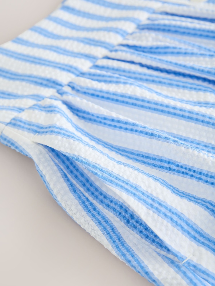 Blue/White Stripe Button Down Maxi Skirt - Image 8 of 8