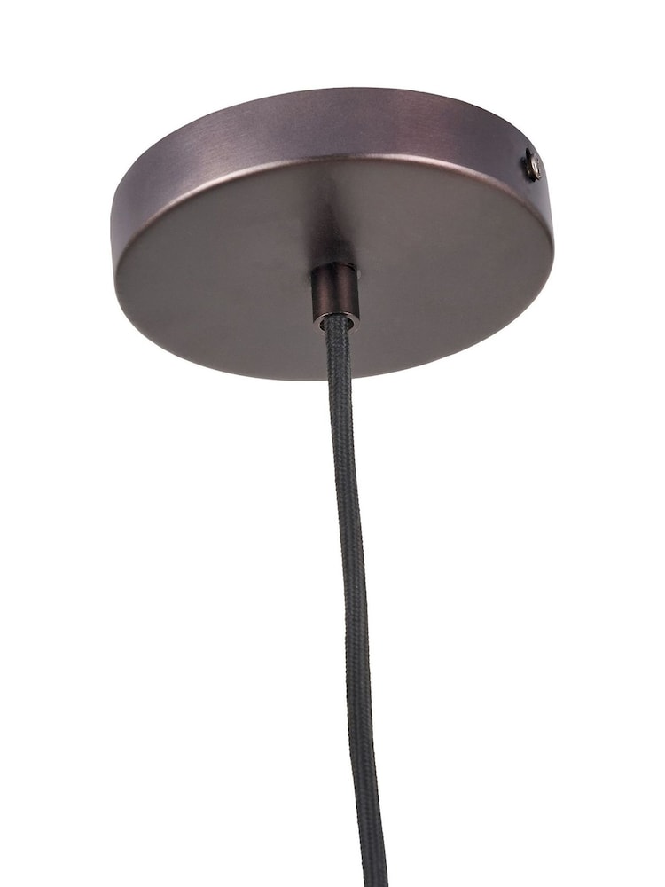 Pacific Antique Brass Ellis Café Metal Pendant Ceiling Light - Image 6 of 6