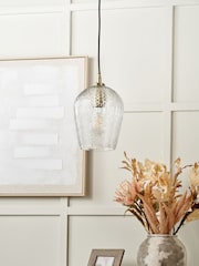 Pacific Clear Giselle Diamond Design Handcut Glass Pendant Ceiling Light - Image 1 of 6