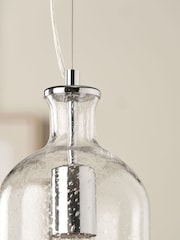 Pacific Clear Bellamy Glass Bubble Pendant Ceiling Light - Image 4 of 6