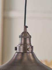 Pacific Antique Brass Ellis Café Metal Pendant Ceiling Light - Image 3 of 6
