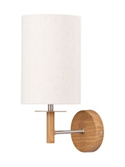 Pacific Natural Bonham Wood Veneer Metal Wall Light - Image 5 of 6
