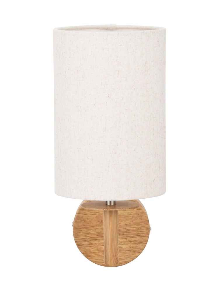 Pacific Natural Bonham Wood Veneer Metal Wall Light - Image 6 of 6 Pacific Natural Bonham Wood Veneer Metal Wall Light - Image 6 of 6