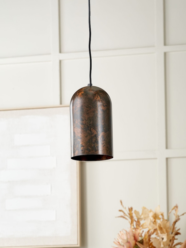 Pacific Copper Mason Tall Domed Metal Pendant Ceiling Light - Image 1 of 6
