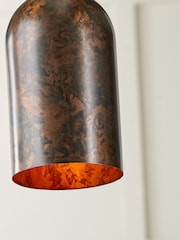 Pacific Copper Mason Tall Domed Metal Pendant Ceiling Light - Image 3 of 6