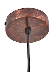 Pacific Copper Mason Tall Domed Metal Pendant Ceiling Light - Image 6 of 6