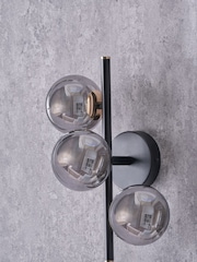 Pacific Smoke Blair Glass Ball Metal Wall Light - Image 2 of 6