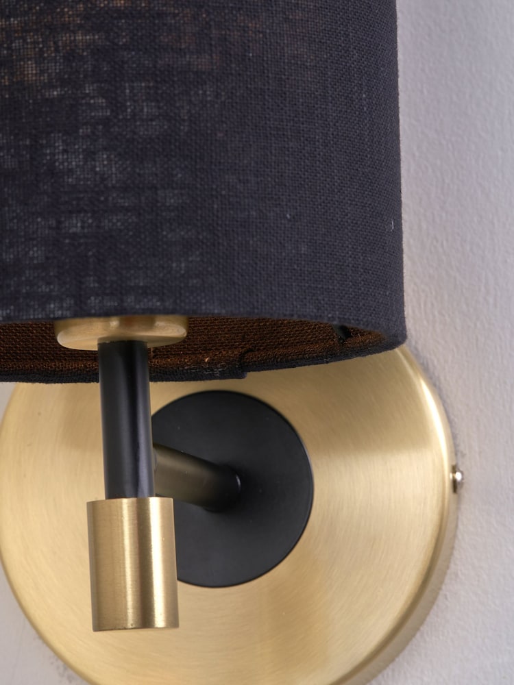 Pacific Black Bryce Metal Wall Light - Image 2 of 6 Pacific Black Bryce Metal Wall Light - Image 2 of 6
