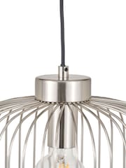 Pacific Silver Dania Metal Wire Pendant Ceiling Light - Image 6 of 6