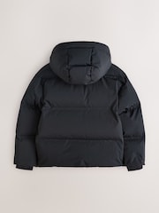 smALLSAINTS Black Underground Short Padded Coat - Image 10 of 14