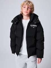 smALLSAINTS Black Underground Short Padded Coat - Image 2 of 14