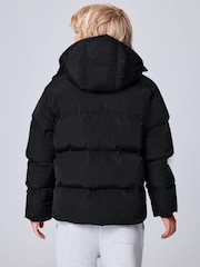 smALLSAINTS Black Underground Short Padded Coat - Image 4 of 14