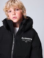smALLSAINTS Black Underground Short Padded Coat - Image 5 of 14