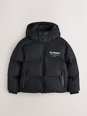 smALLSAINTS Black Underground Short Padded Coat - Image 9 of 14
