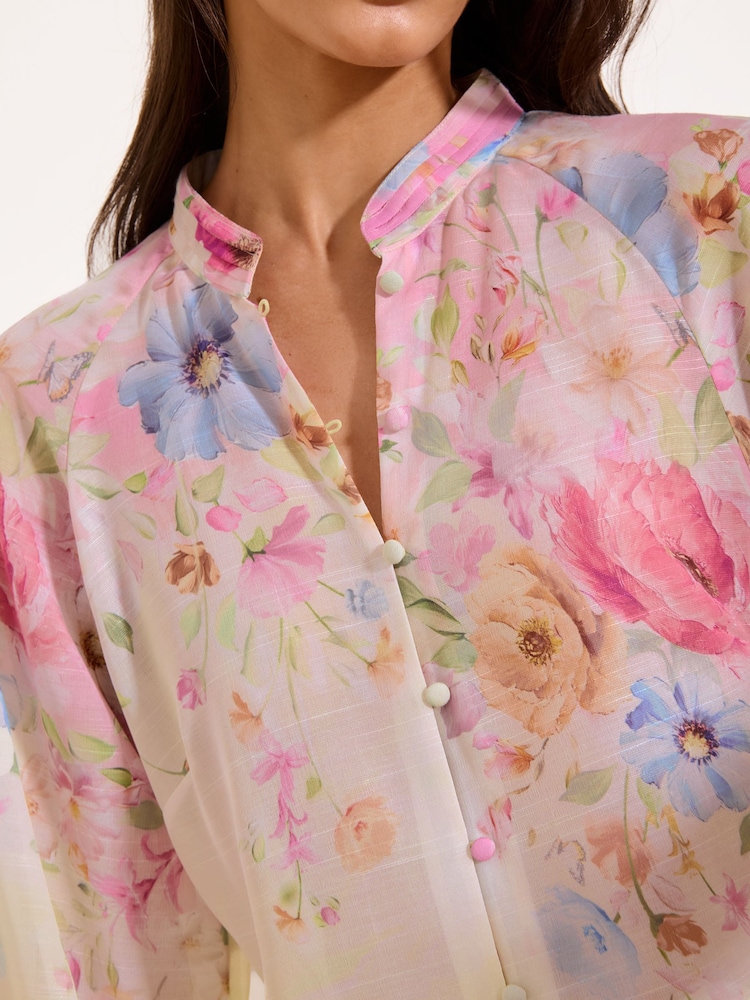 Lipsy Långärmat Grandad Blus - Bild 5 av 5