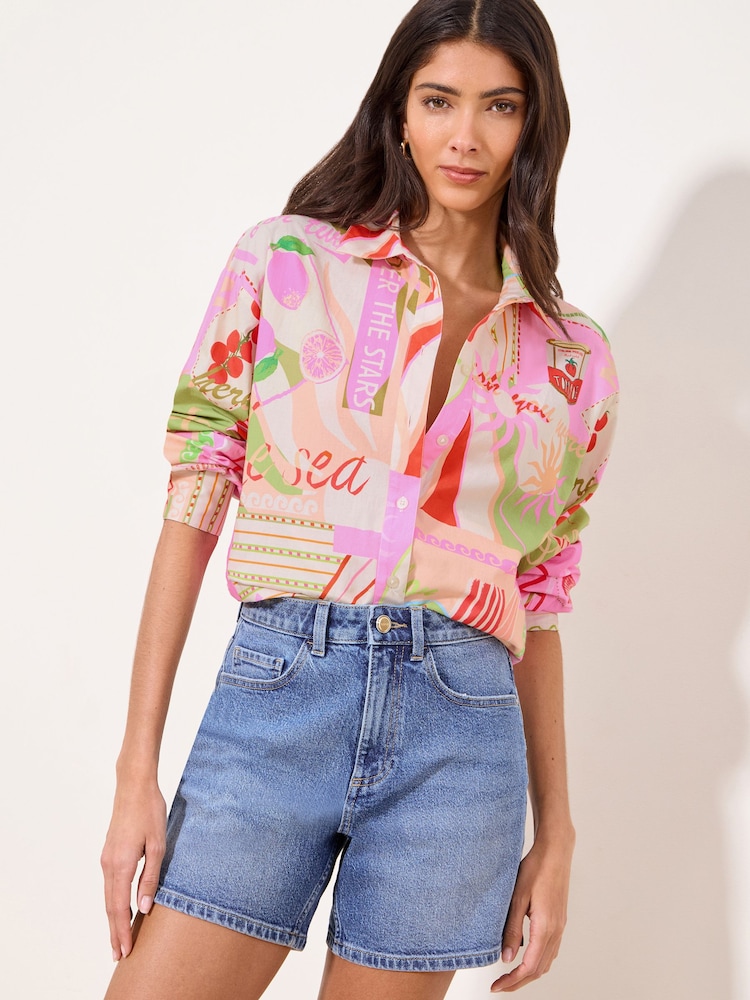 Pink Tomato Print - Πουκάμισο Lipsy - Εικόνα 1 από 4