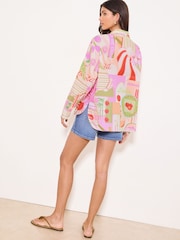 Pink Tomato Print - Πουκάμισο Lipsy - Εικόνα 3 από 4